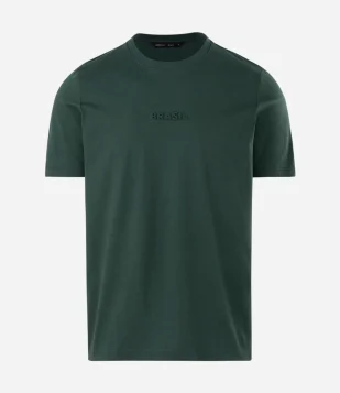 Camiseta Manga Curta com Lettering Brasil Verde