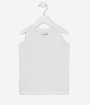 Regata Infantil Básica - Tam 1 a 4 anos Branco