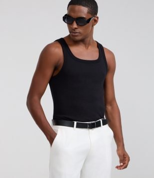 Regata em Ribana com Textura Canelada Preto