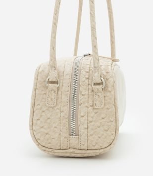 Camisa Manga Longa em Viscolinho com Estampa Listrada Branco e Cinza