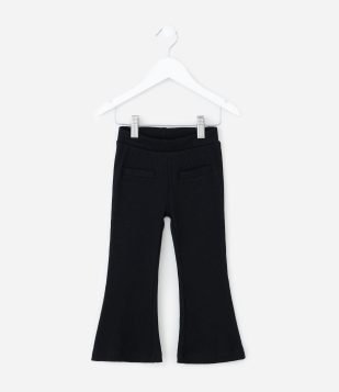 Calça Infantil Flare com Bolsinho – Tam 1 a 6 Anos Preto