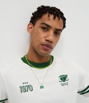 Colar Duplo Brasil em Metal Verde