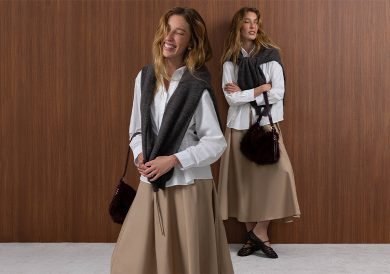 Look com saia longa