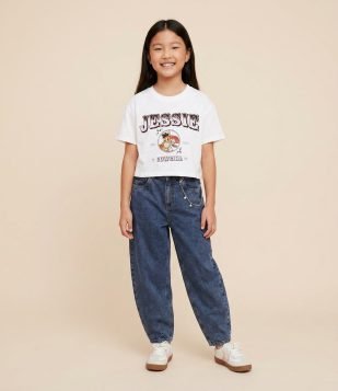 Camiseta Relaxed Infantil com Estampa Jessie Toy Story – Tam 5 a 16 Anos Branco