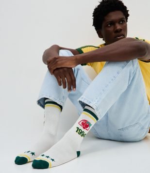 Meia Cano Longo Guaraná Antarctica 1994 Off White