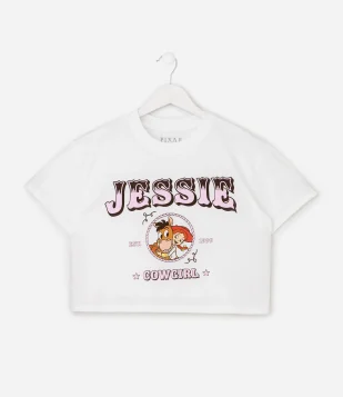 Camiseta Relaxed Infantil com Estampa Jessie Toy Story – Tam 5 a 16 Anos Branco