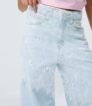 Lenço de Cintura em Renda com Amarração Branco