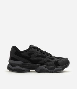 Tênis Dad Sneaker PU Tribal Preto