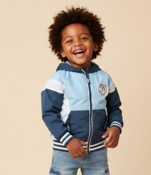 Jaqueta Infantil Quebra-Vento com Estampa Bluey – Tam 1 a 6 Anos Azul
