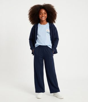 Jaqueta Infantil com Capuz e Zíper - Tam 5 A 14 Anos Azul Marinho